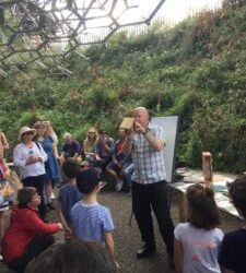 Nurturing Nature talking wild garden bees under the Hive at Kew