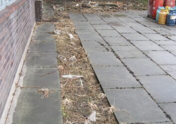 Creating a new vegetable growing area from scratch on paving slabs